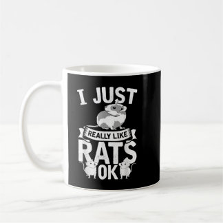 Rat Lover Rodent Funny Animal Pet Cute Rat Coffee Mug
