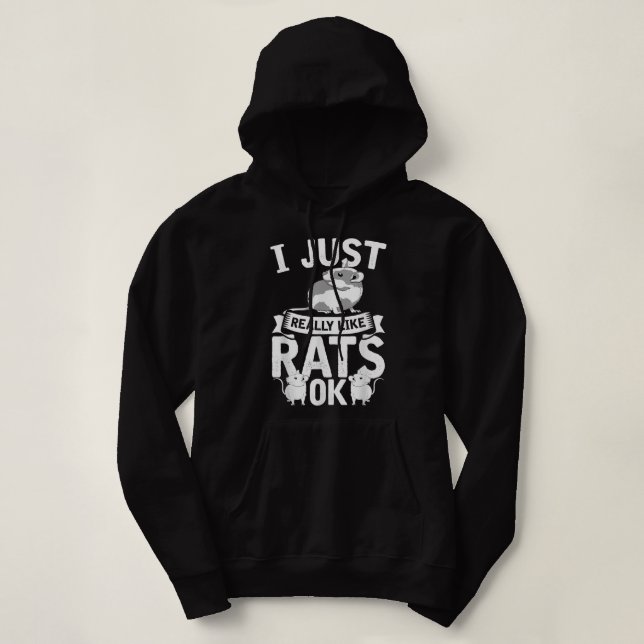 Rat Mum Rats Lover Women Girls  Hoodie (Design Front)