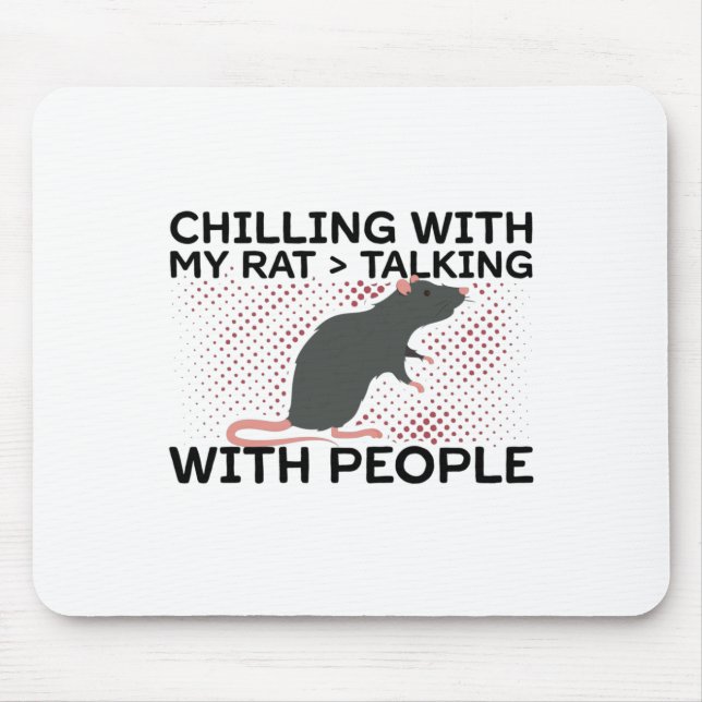 Rat Pet | Rodents Rats Gift Ideas Mouse Pad (Front)