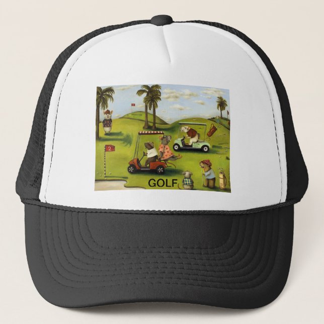Rat Race 2 At The Golf Course Trucker Hat (Front)