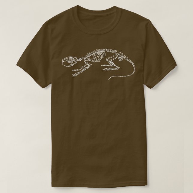 Rat Skeleton T-Shirt (Design Front)