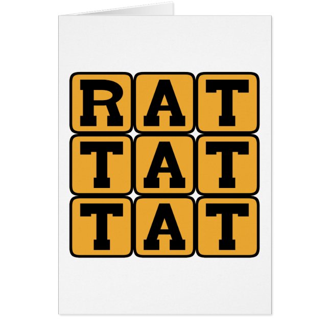 Rat Tat Tat, Drum Pattern (Front)