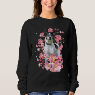 Rat Terrier Cherry Blossom Flowers Sweatshirt