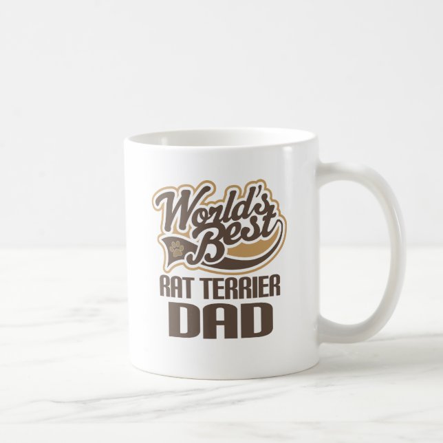Rat Terrier Dad (Worlds Best) Coffee Mug (Right)