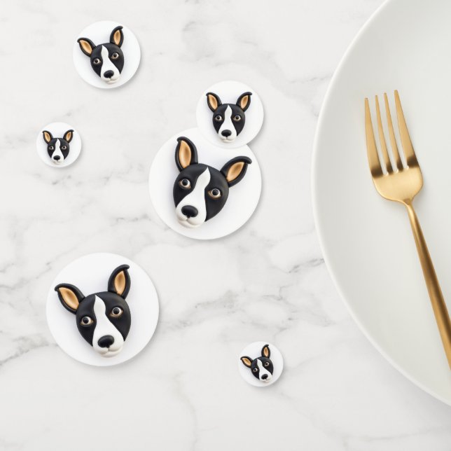 Rat Terrier Dog 3D Inspired Confetti (Group)