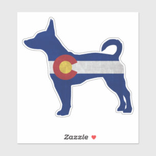 Rat Terrier Dog Breed Colorado Flag