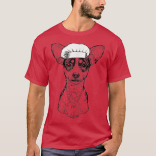 Rat Terrier Dog Cook Chef Funny Cooking T-Shirt