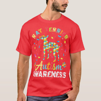 Rat Terrier Dog For Autism Awareness Month Day Mot T-Shirt