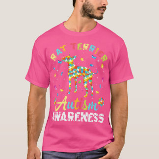 Rat Terrier Dog For Autism Awareness Month Day Mot T-Shirt