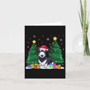 Rat Terrier Dog Lovers Santa Hat Ugly Christmas Sw Card