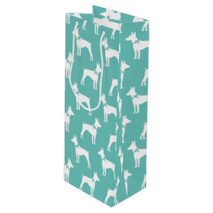 Rat Terrier Dog Puppy Wine Gift Bag