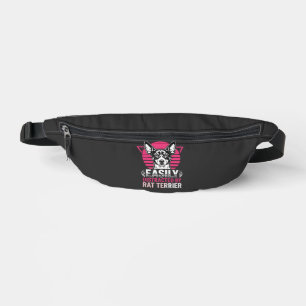 Rat Terrier Easily Distracted Retro Dog Bum Bags