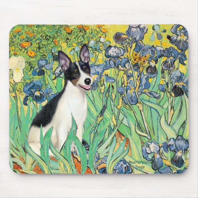 Rat Terrier - Irises Mouse Pad (Front)