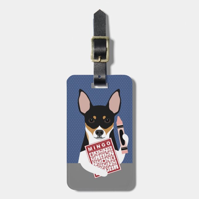 Rat Terrier Luggage Tags (Front Vertical)