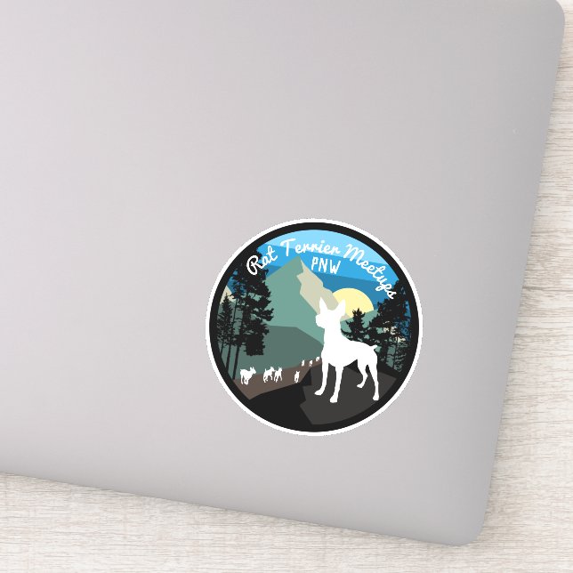 Rat Terrier Meetups PNW - official sticker (Detail)