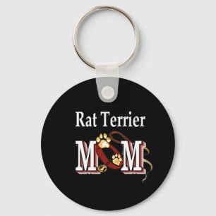 Rat Terrier MOM Gifts Key Ring