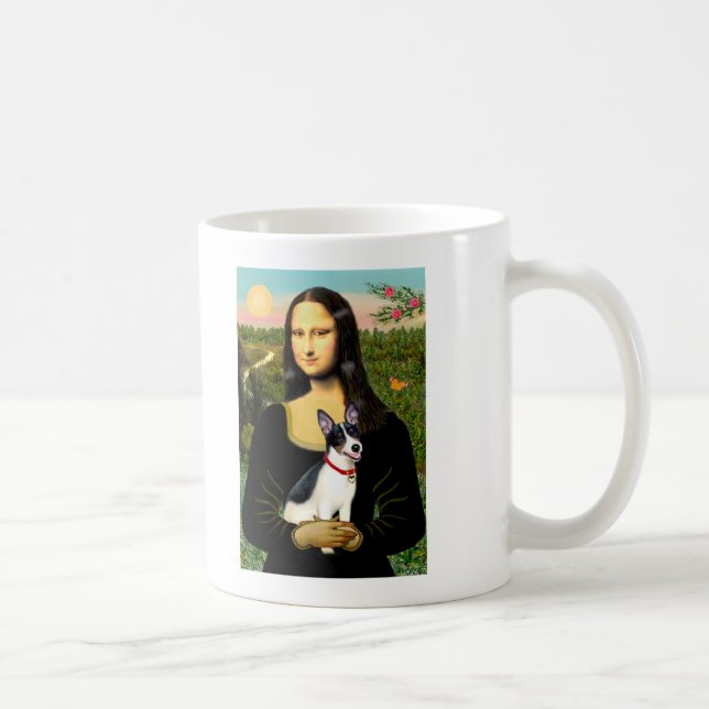 Rat Terrier - Mona Lisa Coffee Mug (Right)