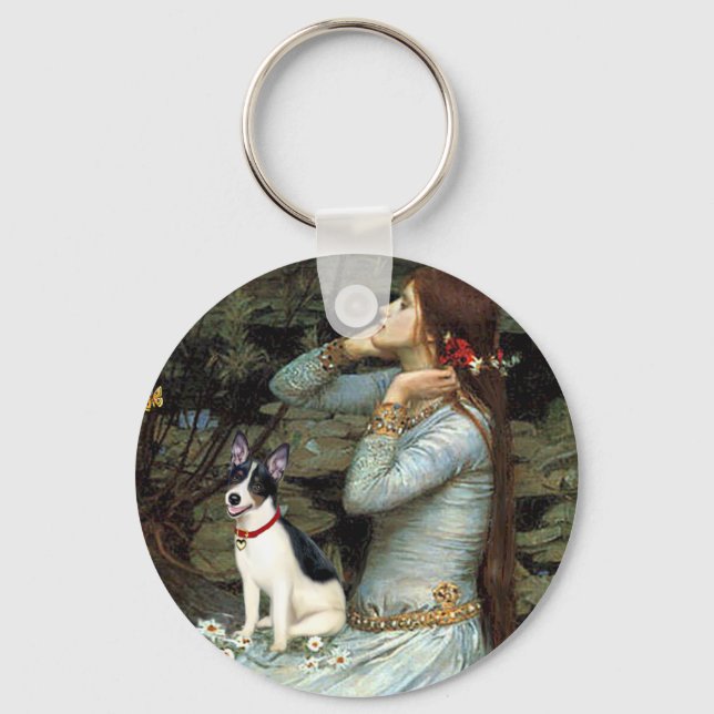 Rat Terrier - Ophelia Seated Key Ring (Front)