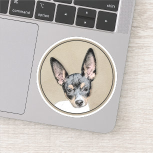 Rat Terrier Painting - Cute Original Dog Art