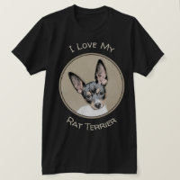 Rat Terrier Painting - Cute Original Dog Art