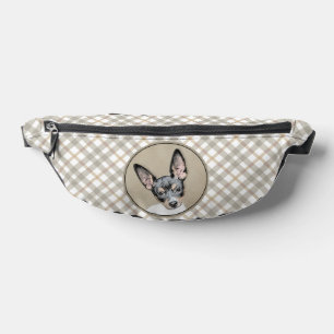 Rat Terrier Painting Tri Colour Original Dog Art Bum Bags