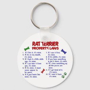 RAT TERRIER Property Laws 2 Key Ring