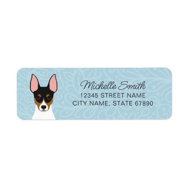 Rat Terrier Return Address Labels (Front)