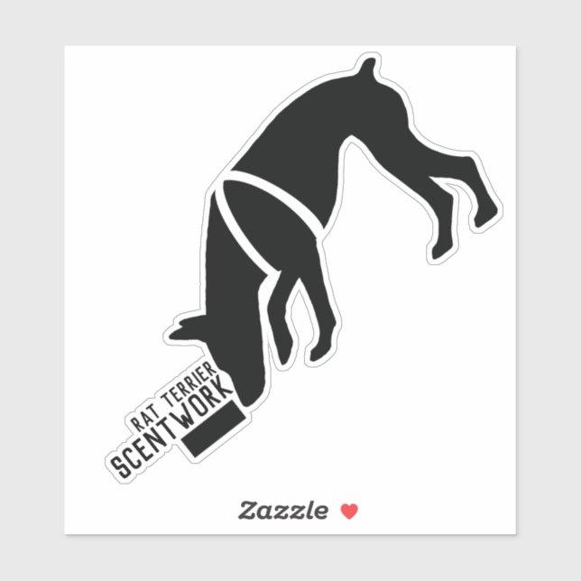 Rat terrier scentwork sticker (Sheet)