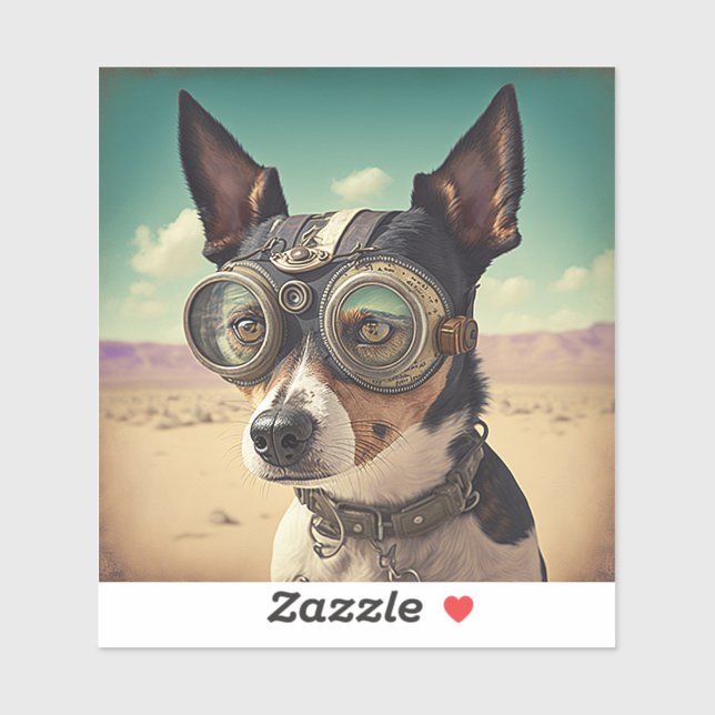 Rat Terrier Steampunk Dog (Sheet)
