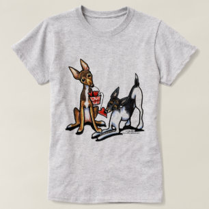 Rat Terrier Sweethearts Valentines T-Shirt