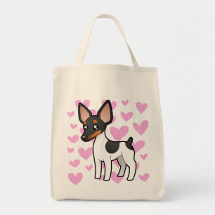 Rat Terrier / Toy Fox Terrier Love Tote Bag