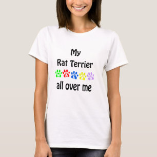 Rat Terrier Walks Design T-Shirt