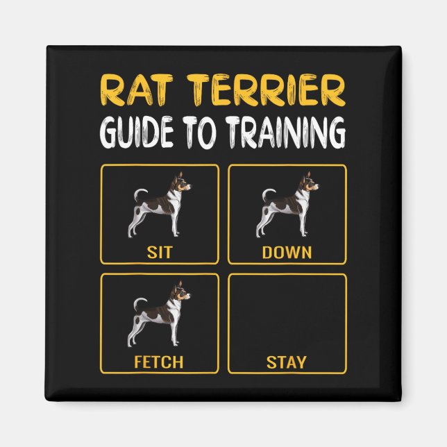 Rat Terriers Owner Gift Dog Themed Magnet (Front)