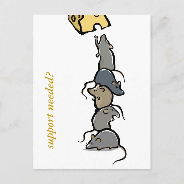rat tower - customisable postcard (Front)