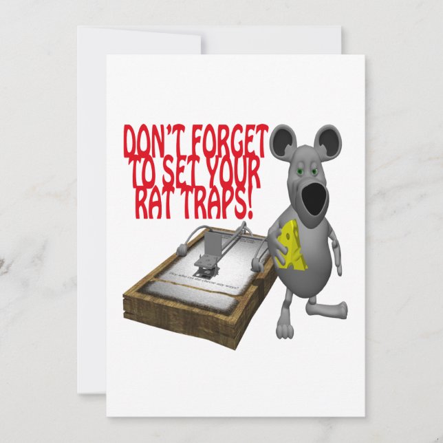 Rat Traps Invitation (Front)