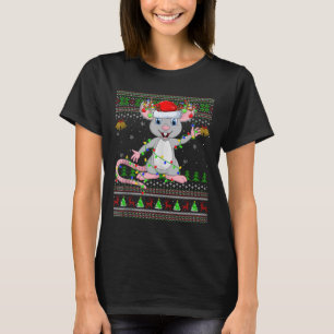 Rat Ugly Christmas Sweaters Holiday Santa Cute Xma