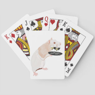 Rat Waiter surreal Playing Cards