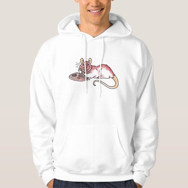 Rat with a Cookie Hoodie (Front)