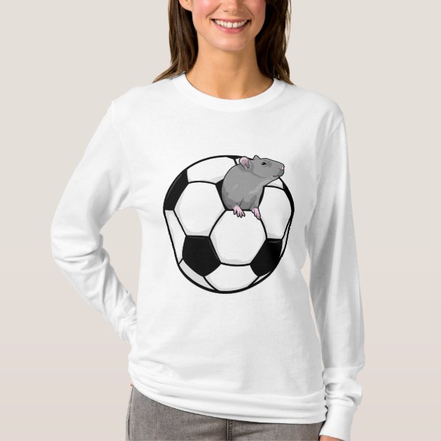 Rat with Soccer ball T-Shirt (Front)