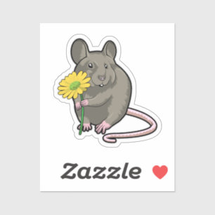 Rat with yellow Flower