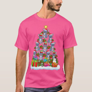 Rat Xmas Tree Lighting Santa Rat Christmas T-Shirt