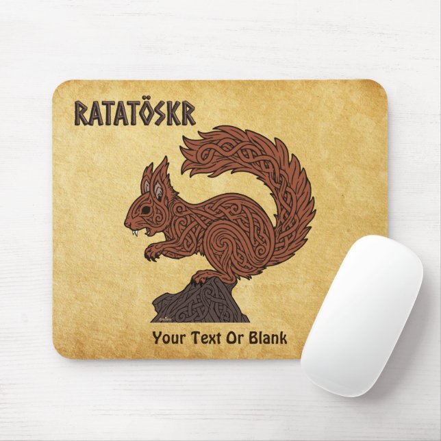  Ratatöskr, Norse/Viking Squirrel Mouse Pad (With Mouse)