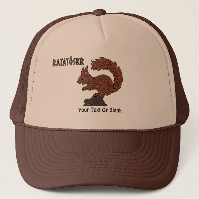  Ratatöskr, Norse/Viking Squirrel Trucker Hat (Front)