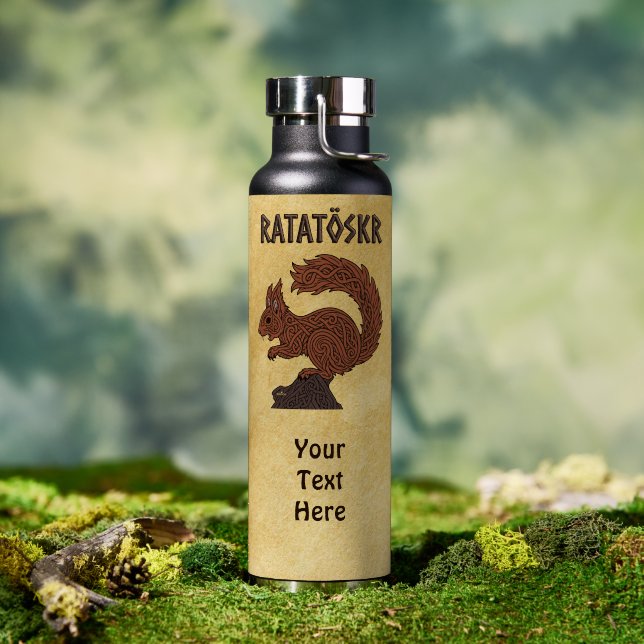  Ratatöskr, Norse/Viking Squirrel Water Bottle (Outdoor (Rotated))