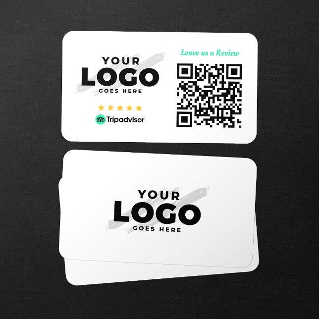 Rate Business Tripadvisor Reviews 5 Star QR Code Business Card (Creator Uploaded)