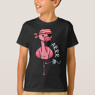 Rate Flamingo Arrr Halloween Costume Women Girls K T-Shirt