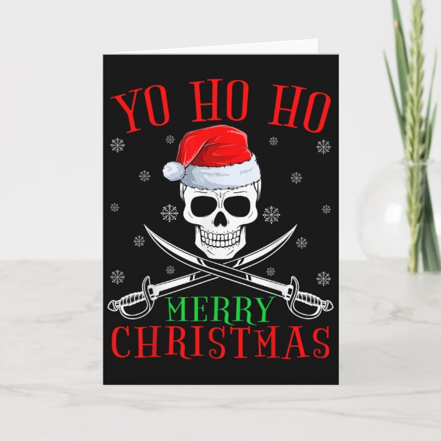 Rate Lover Matching Santa Yo Ho Ho Rate Merry Chri Card (Front)
