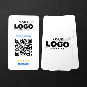 Rate My Business Facebook Reviews 5 Star QR Code Card