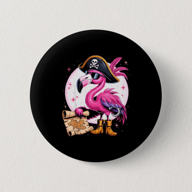Rate Nk Flamingo Funny Halloween Party Costume Men 6 Cm Round Badge (Front)