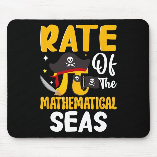 Rate Of The Mathematical Seas - Pi Symbol Math 3.1 Mouse Pad (Front)